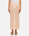 Simone Rocha Perspective Straight Mid-length Skirt In Beige