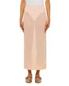 Simone Rocha Perspective Straight Mid-length Skirt In Pink