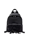 Simone Rocha Compact Bow Front Backpack With Pearl Embellishments In Black