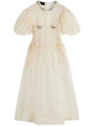 SIMONE ROCHA CORSET A-LINE DRESS