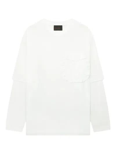 Simone Rocha Cotton Long-sleeve T-shirt In White