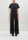 Simone Rocha Cotton Straight Cut Boyfriend Jeans In Black