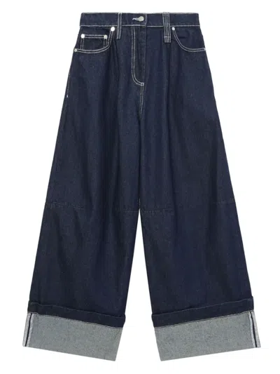 SIMONE ROCHA COTTON WIDE JEANS