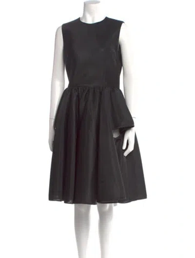 Pre-owned Simone Rocha Crew Neck Knee-length Dress In Gray