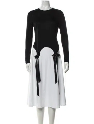 Pre-owned Simone Rocha Crew Neck Long Sleeve Top In Black