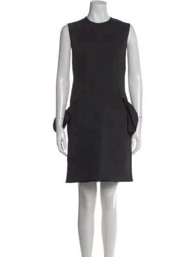 Pre-owned Simone Rocha Crew Neck Mini Dress In Black