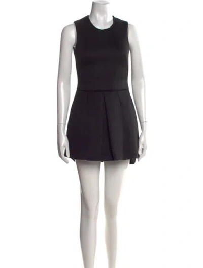 Pre-owned Simone Rocha Crew Neck Mini Dress In Black