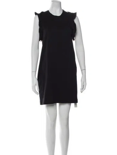 Pre-owned Simone Rocha Crew Neck Mini Dress In Blue