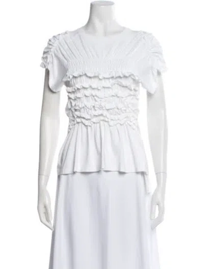 Pre-owned Simone Rocha Crew Neck Short Sleeve Top In Neutral