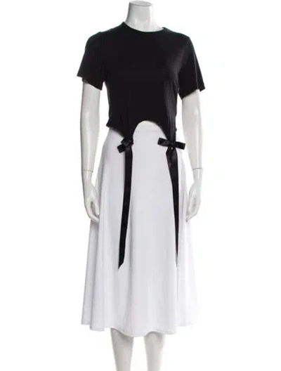 Pre-owned Simone Rocha Crew Neck Short Sleeve Top In White