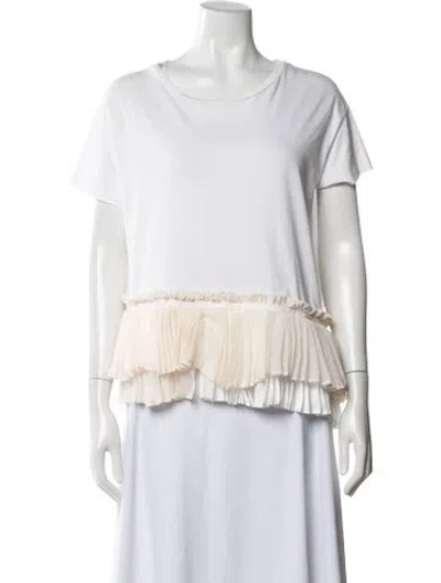 Pre-owned Simone Rocha Crew Neck Short Sleeve Top In White