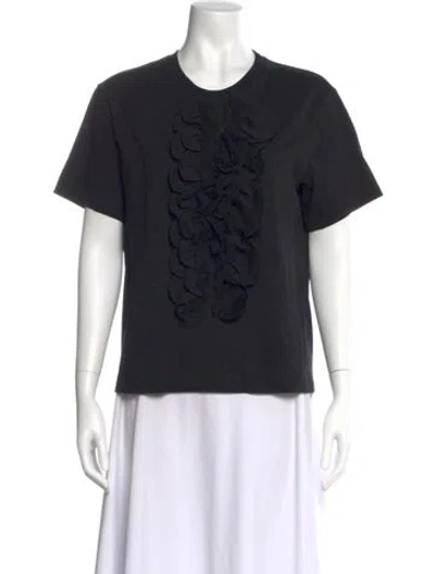 Pre-owned Simone Rocha Crew Neck Short Sleeve T-shirt In Black