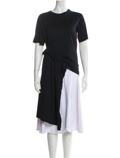 Pre-owned Simone Rocha Crew Neck Short Sleeve T-shirt In Black