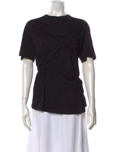 Pre-owned Simone Rocha Crew Neck Short Sleeve T-shirt In Black
