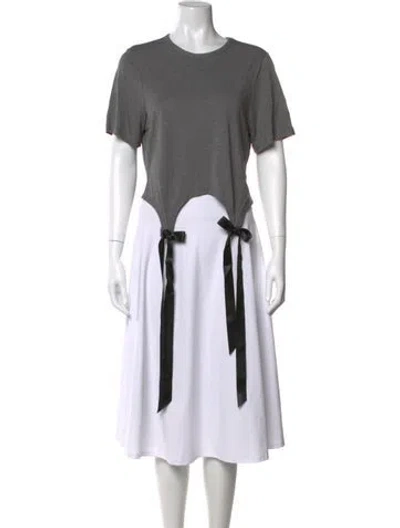 Pre-owned Simone Rocha Crew Neck Short Sleeve T-shirt In Grey