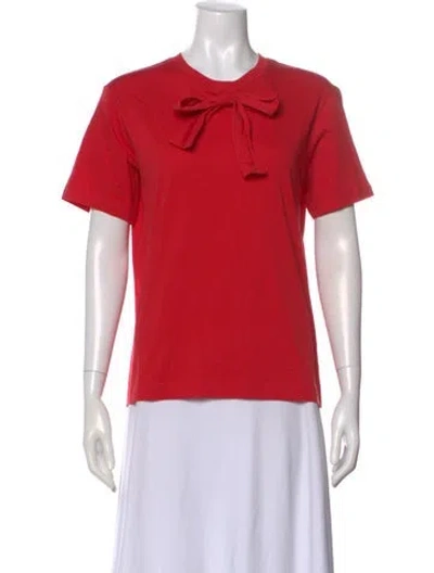 Pre-owned Simone Rocha Crew Neck Short Sleeve T-shirt W/ Tags In Red