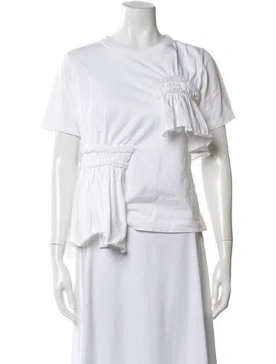 Pre-owned Simone Rocha Crew Neck Short Sleeve T-shirt In White