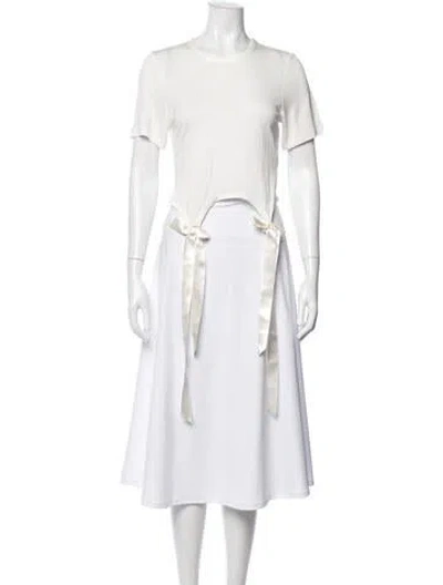 Pre-owned Simone Rocha Crew Neck Short Sleeve T-shirt In White