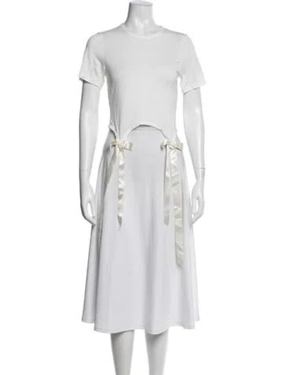 Pre-owned Simone Rocha Crew Neck Short Sleeve T-shirt In White