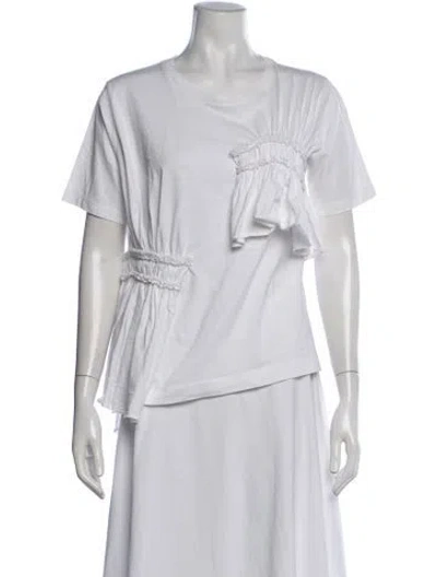 Pre-owned Simone Rocha Crew Neck Short Sleeve T-shirt In White