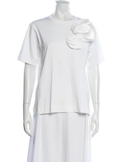 Pre-owned Simone Rocha Crew Neck Short Sleeve T-shirt In White