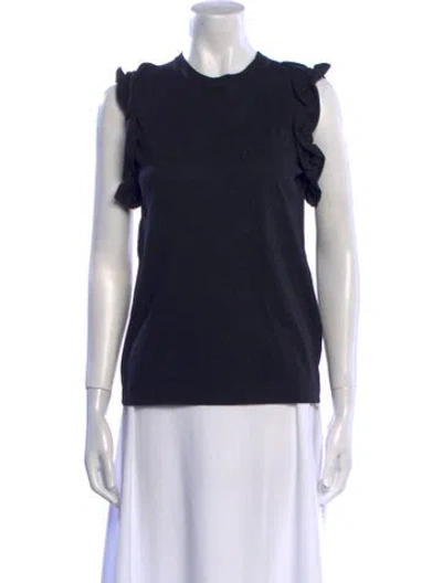 Pre-owned Simone Rocha Crew Neck Sleeveless Top In Black