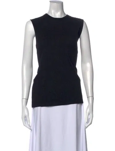 Pre-owned Simone Rocha Crew Neck Sleeveless Top In Black