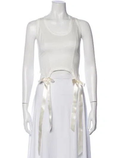 Pre-owned Simone Rocha Crew Neck Sleeveless Top W/ Tags In White