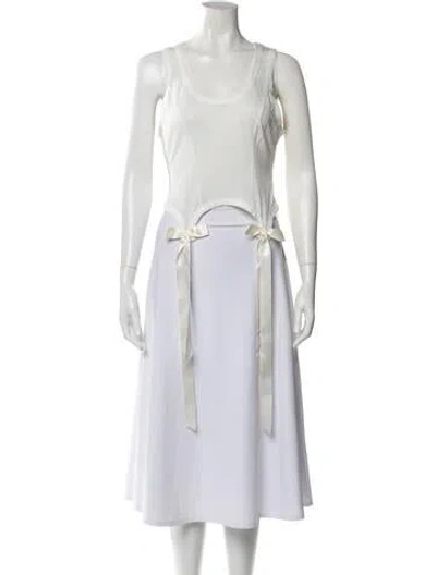 Pre-owned Simone Rocha Crew Neck Sleeveless Top In White