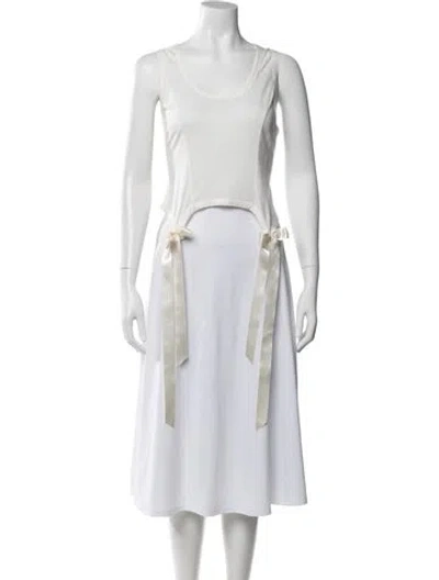 Pre-owned Simone Rocha Crew Neck Sleeveless Top In White