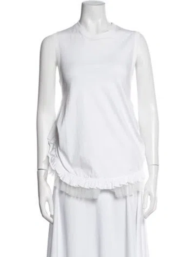 Pre-owned Simone Rocha Crew Neck Sleeveless Top In White