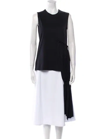 Pre-owned Simone Rocha Crew Neck Sleeveless Tunic In Black