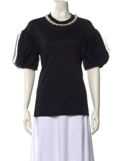 Pre-owned Simone Rocha Crew Neck Sweater In Black