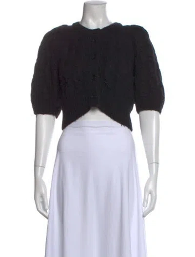 Pre-owned Simone Rocha Crew Neck Sweater In Black