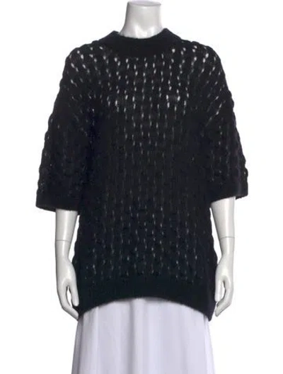 Pre-owned Simone Rocha Crew Neck Sweater In Black