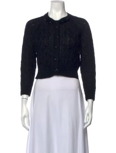 Pre-owned Simone Rocha Crew Neck Sweater In Black