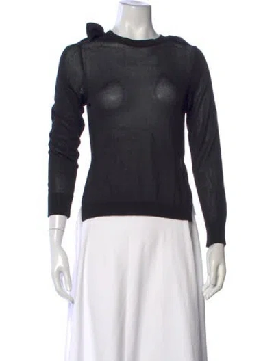 Pre-owned Simone Rocha Crew Neck Sweater In Black