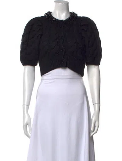 Pre-owned Simone Rocha Crew Neck Sweater In Black