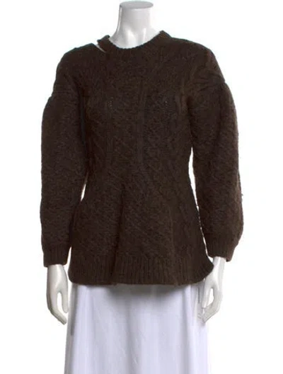 Pre-owned Simone Rocha Crew Neck Sweater In Brown