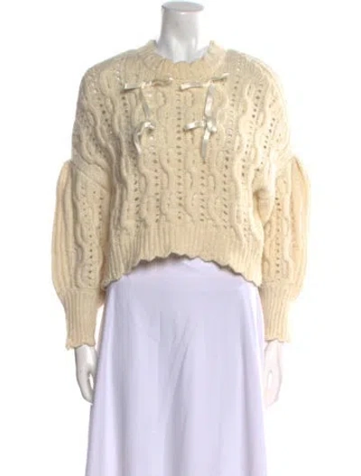 Pre-owned Simone Rocha Crew Neck Sweater In Neutral