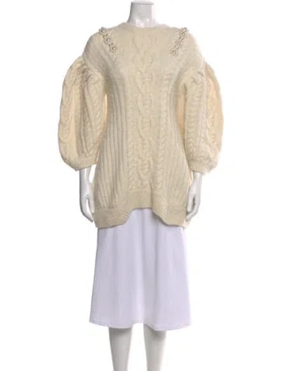 Pre-owned Simone Rocha Crew Neck Sweater In Neutral