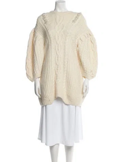 Pre-owned Simone Rocha Crew Neck Sweater In Neutral