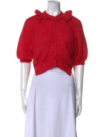Pre-owned Simone Rocha Crew Neck Sweater In Red
