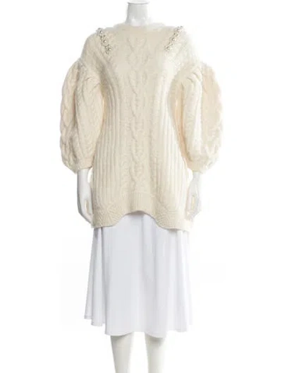 Pre-owned Simone Rocha Crew Neck Sweater W/ Tags In Neutral