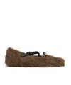 Simone Rocha Criss Cross Ballet Shoes In Green