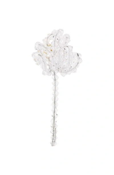 SIMONE ROCHA CRYSTAL BEAD FLOWER EAR CUFF