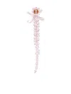 Simone Rocha Crystal-beaded Bow Earrings In Neutral