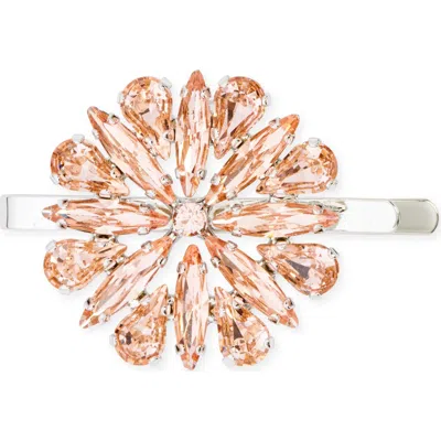 Simone Rocha Crystal Blossom Hair Clip In Orange