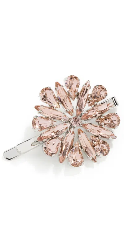 Simone Rocha Crystal Blossom Hair Clip Rose