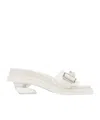 Simone Rocha Crystal Decorative Slippers In White